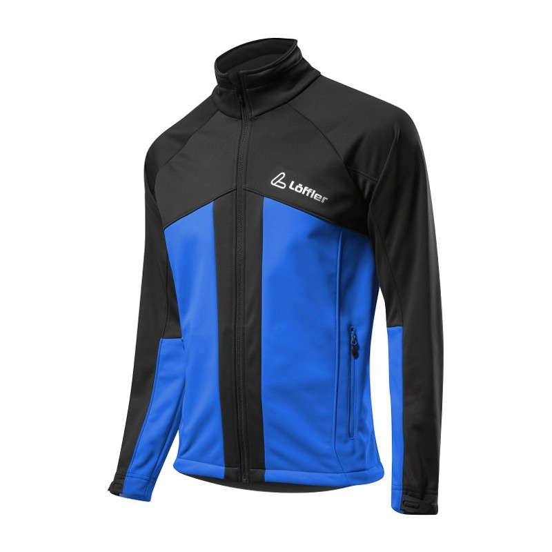 Löffler jakke "Teamline" WS Softshell Warm (barn) svart-royal